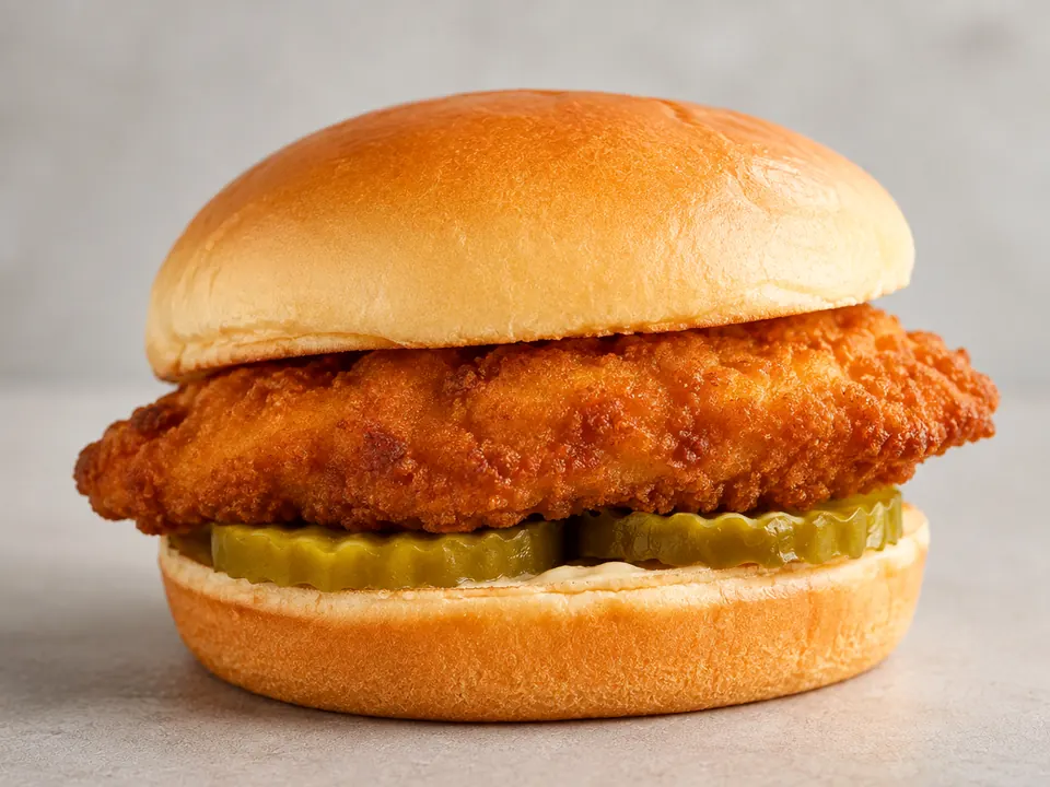 Illustrative homemade Chicken Sandwich
