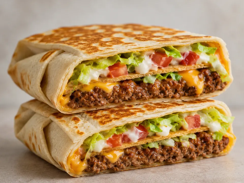 Illustrative homemade Chicken Burrito-style