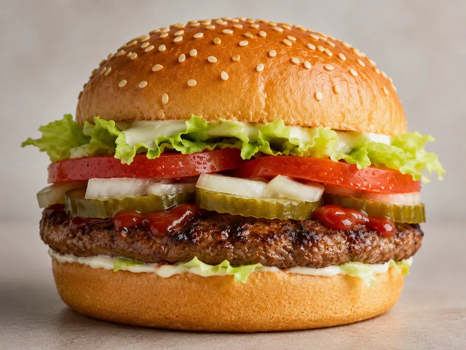 Illustrative homemade ButterBurger Cheese-style
