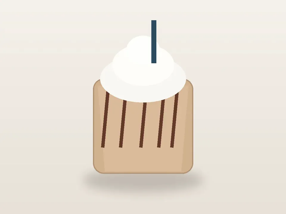 Illustrative homemade Vanilla Concrete Mixer-style