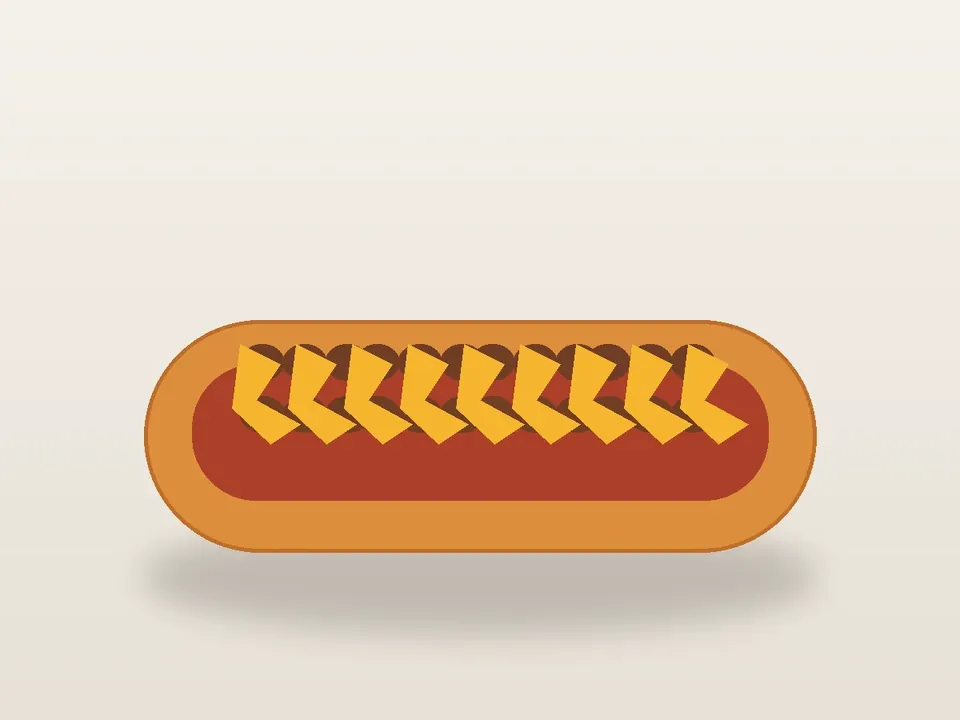 Illustrative homemade Chili Cheese Dog-style