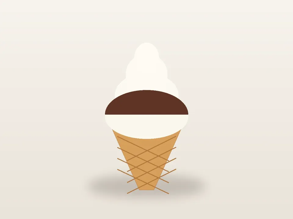 Illustrative homemade Chocolate Dipped Cone-style