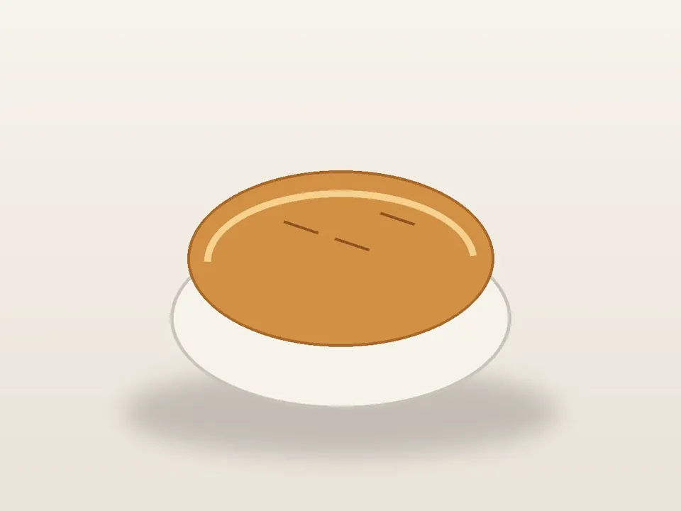 Illustrative homemade Chicken Pot Pie-style
