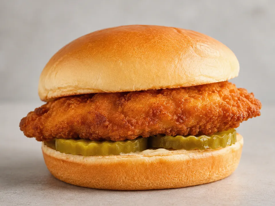 Illustrative homemade Chicken Sandwich-style