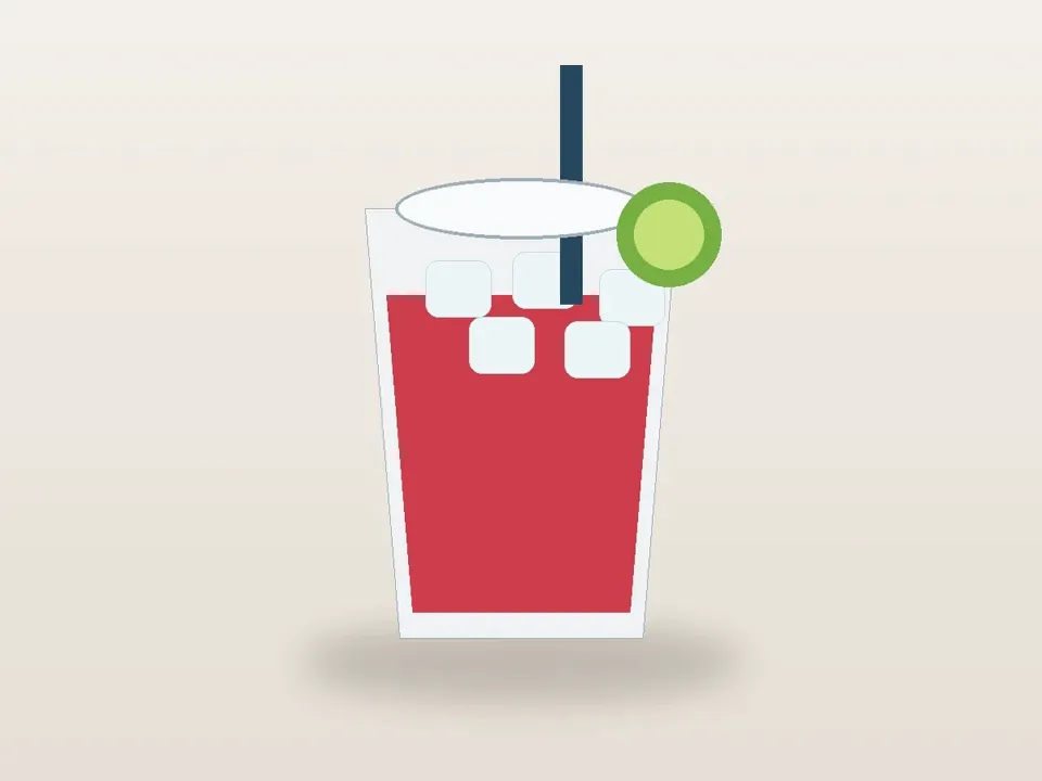 Illustrative homemade Cherry Limeade-style